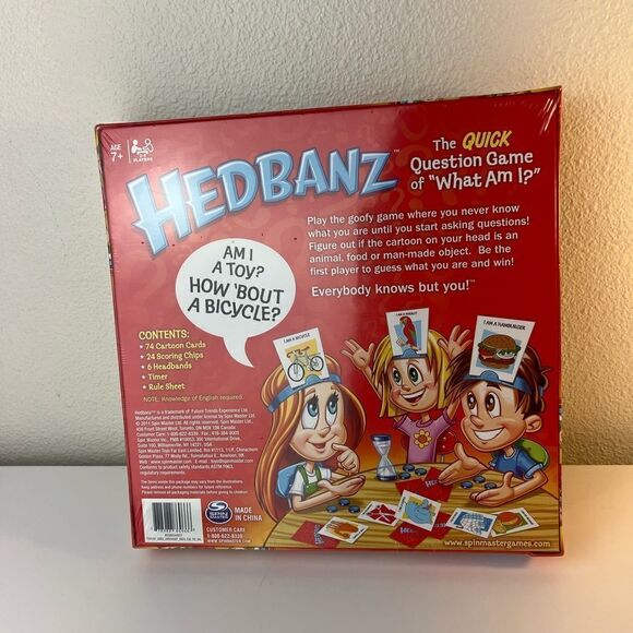 Hedbanz Spin Master Hedbanz What Am I? Board Game - Picture 4 of 4